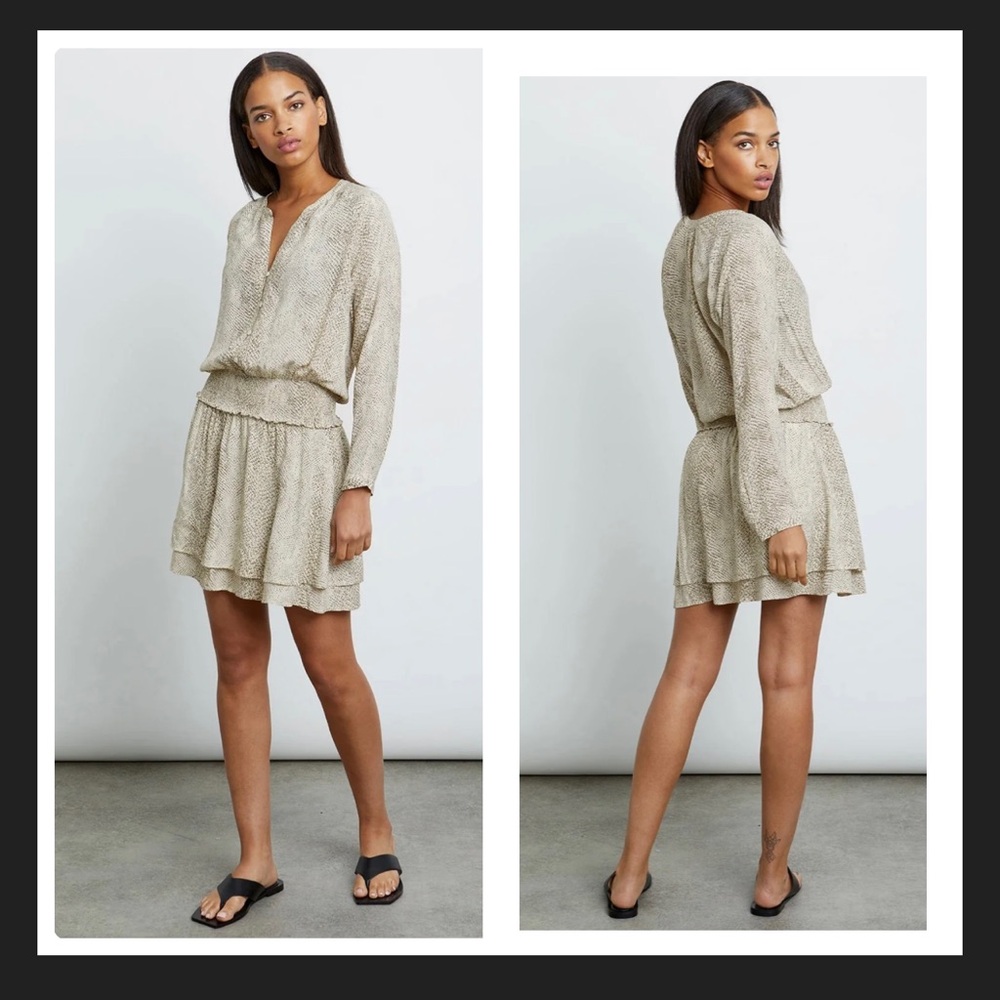 Rails - Jasmine Dress in Cream Snakeskin